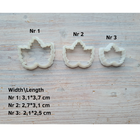 Silicone veiner, Currant leaf, set or individually