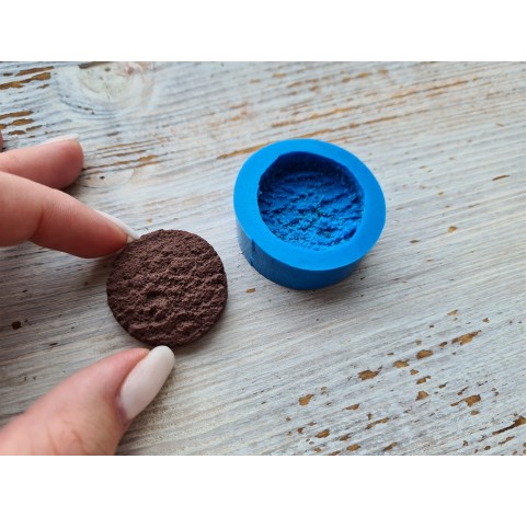 Silicone mold, Cookie 10, round ~ 3.1*3.4 cm