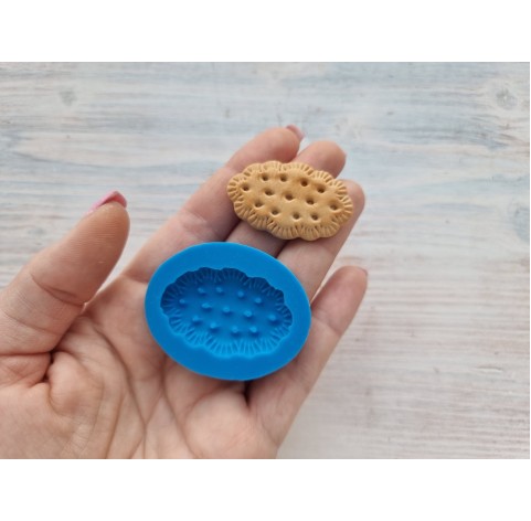 Silicone mold, Cookie 11, oval, ~ 2.5*4 cm