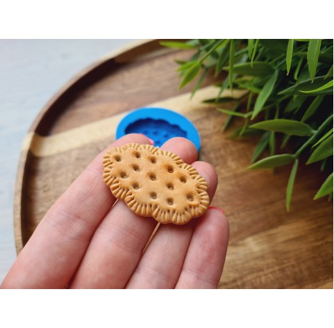 Silicone mold, Full size biscuit, style 19, ~ 2.5*4.1 cm, H:0.6 cm