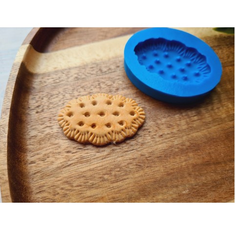 Silicone mold, Full size biscuit, style 19, ~ 2.5*4.1 cm, H:0.6 cm