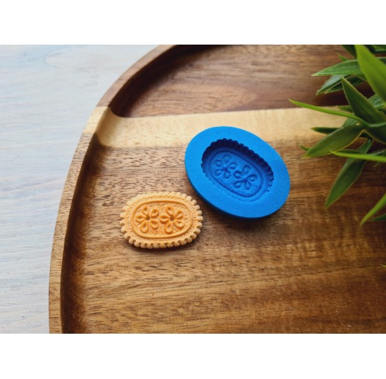 Silicone mold, Cookie, style 12, shortbread, ~ 2*2.9 cm, H:0.6 cm
