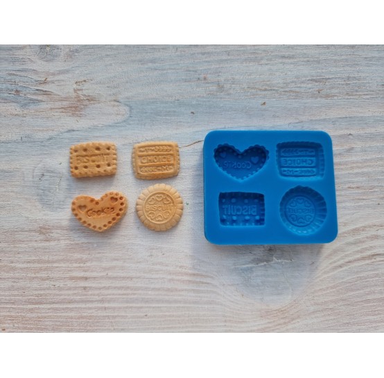Silicone mold, Set of cookies 3, 4 pcs., ~ 1.8-2.5 cm