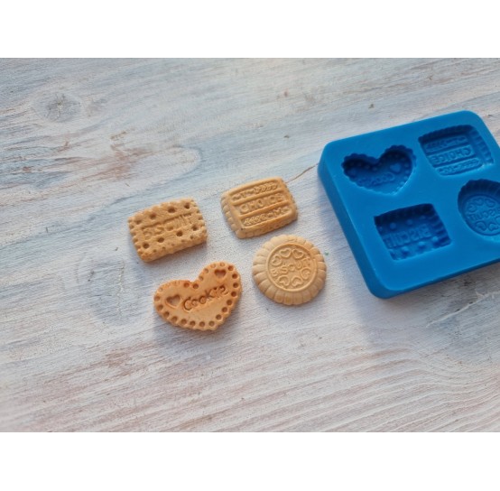 Silicone mold, Set of cookies 3, 4 pcs., ~ 1.8-2.5 cm