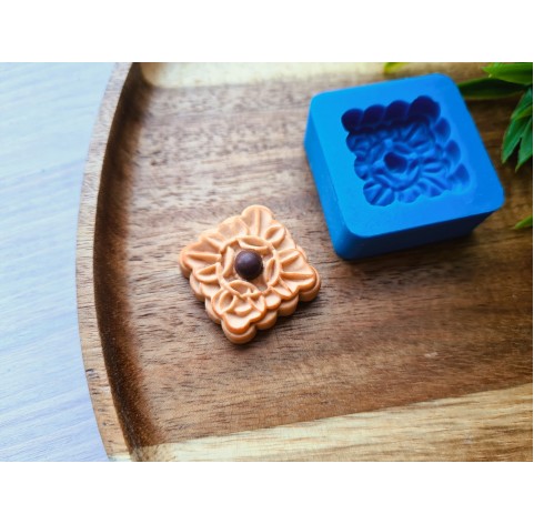 Silicone mold, Biscuit, style 19, ~ 2.4*2.4 cm, H:0.8 cm