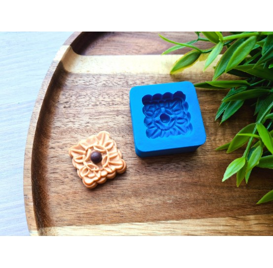 Silicone mold, Biscuit, style 19, ~ 2.4*2.4 cm, H:0.8 cm