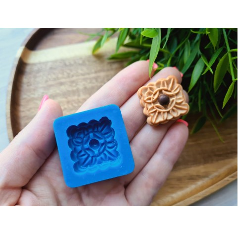 Silicone mold, Biscuit, style 19, ~ 2.4*2.4 cm, H:0.8 cm