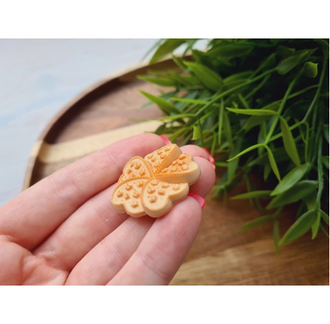 Silicone mold, Biscuit, style 6, flower, ~ Ø 3.2 cm, H:0.6 cm