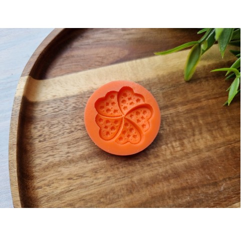 Silicone mold, Biscuit, style 6, flower, ~ Ø 3.2 cm, H:0.6 cm