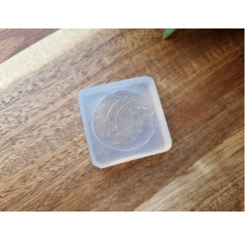 Silicone mold, Biscuit, style 4, ~ Ø 2.7 cm, H:0.7 cm