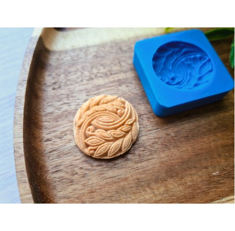 Silicone mold, Biscuit, style 4, ~ Ø 2.7 cm, H:0.7 cm