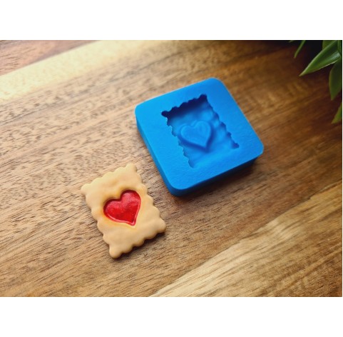 Silicone mold, Biscuit, style 2, ~ 1.9*2.6 cm, H:0.4 cm