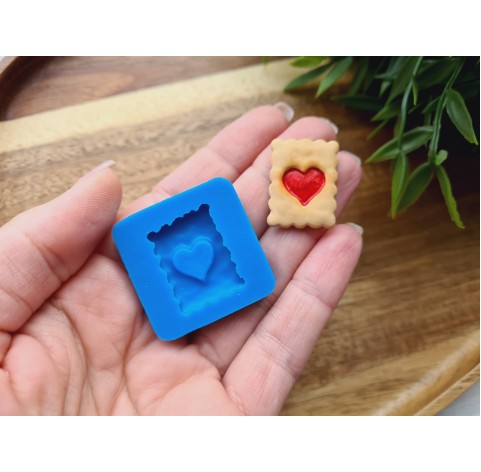 Silicone mold, Biscuit, style 2, ~ 1.9*2.6 cm, H:0.4 cm