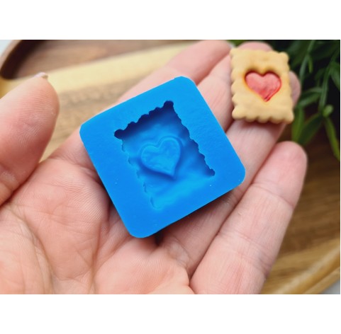 Silicone mold, Biscuit, style 2, ~ 1.9*2.6 cm, H:0.4 cm