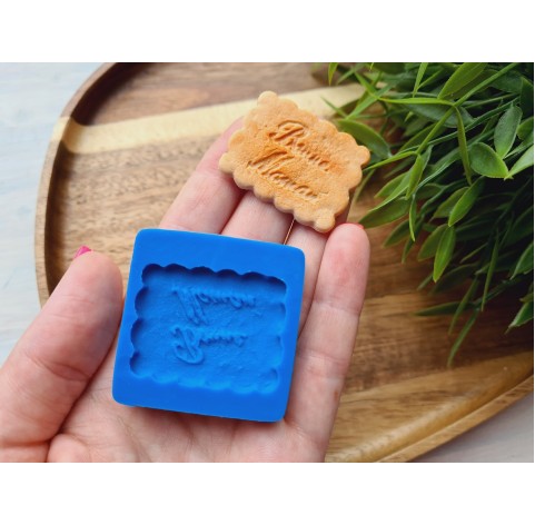 Silicone mold, Full size biscuit, style 21, ~ 2.8*3.7 cm, H:0.3 cm