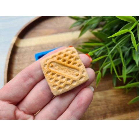 Silicone mold, Full size biscuit, style 9, ~ 3.2 cm, H:0.7 cm