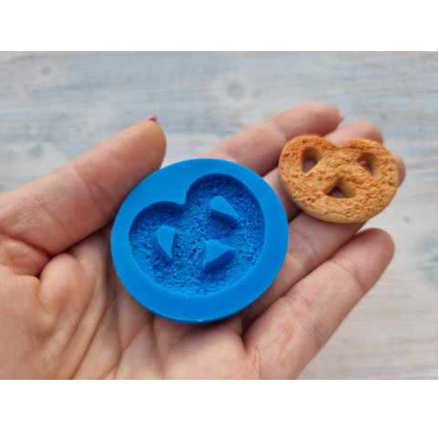 Silicone mold, Cookie 29, pretzel, ~ 3*3.7 cm