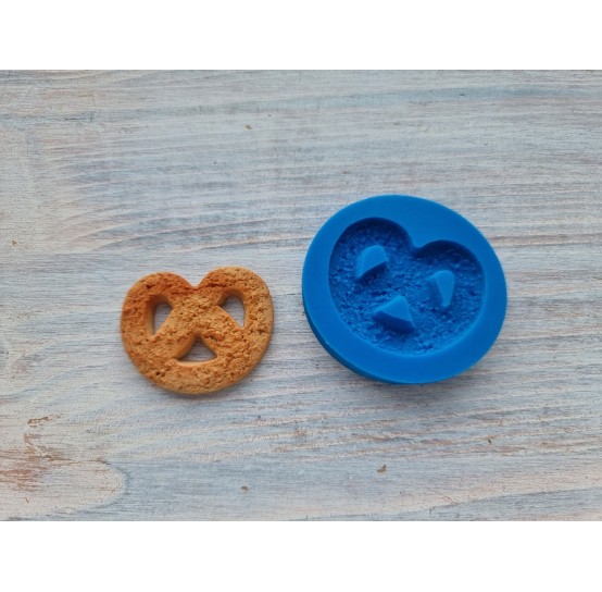 Silicone mold, Cookie 29, pretzel, ~ 3*3.7 cm
