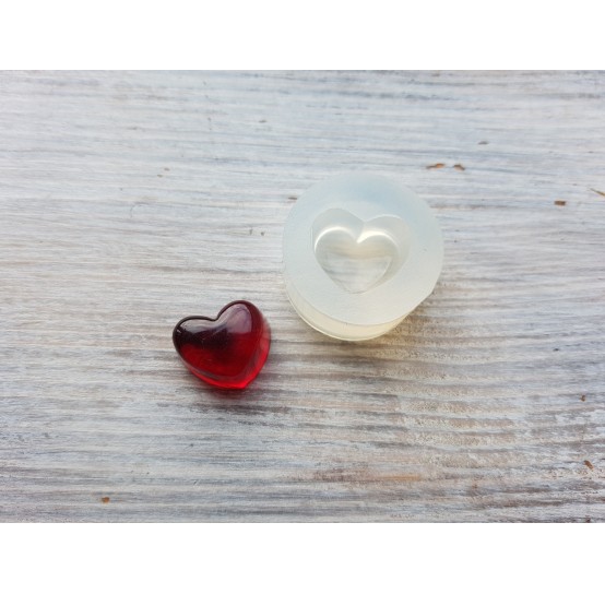 Silicone mold, Chocolate candy 2, heart, ~ 1.3*1.6 cm