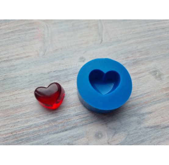 Silicone mold, Heart, style 9, ~ 1.3*1.6 cm, H:0.8 cm