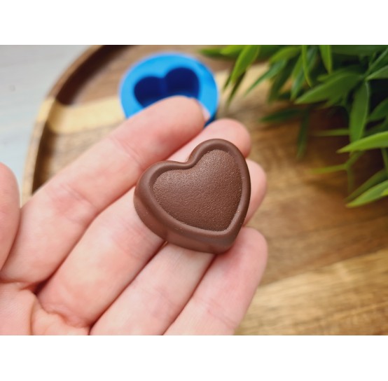 Silicone mold, Chocolate, style 5, heart, ~ 2.6*2.9 cm, H:1.3 cm