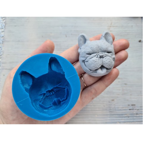 Silicone mold, Dog, French Bulldog 2, ~ 4.3*5.5 cm