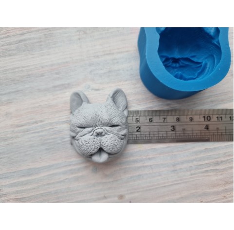 Silicone mold, Dog, French Bulldog 2, ~ 4.3*5.5 cm