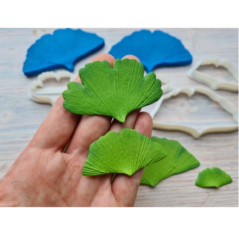 Silicone veiner, Ginkgo leaf, style 1 or style 2, set or individually