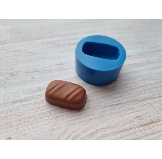 Silicone mold, Chocolate candy 11, rectangular, ~ 1.9*3.3 cm