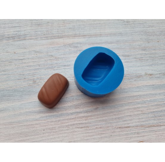 Silicone mold, Chocolate candy 11, rectangular, ~ 1.9*3.3 cm
