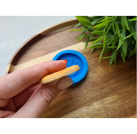 Silicone mold, Full size biscuit, style 40, ~ Ø 4.4 cm, H:0.6 cm