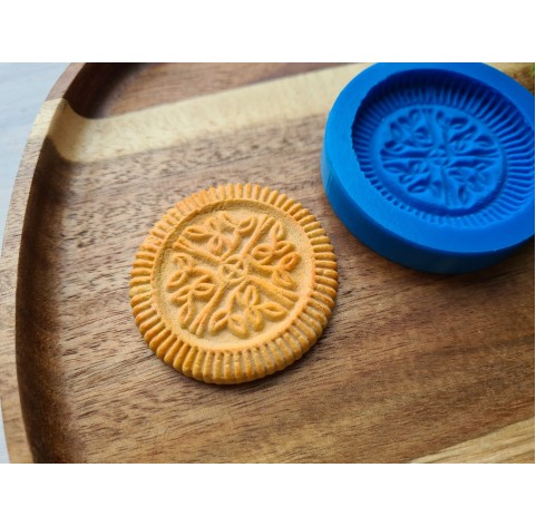 Silicone mold, Full size biscuit, style 40, ~ Ø 4.4 cm, H:0.6 cm