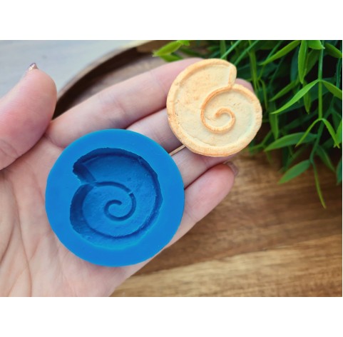 Silicone mold, Full size biscuit, style 41, shell form, ~ 3.3*3.6 cm, H:0.9 cm