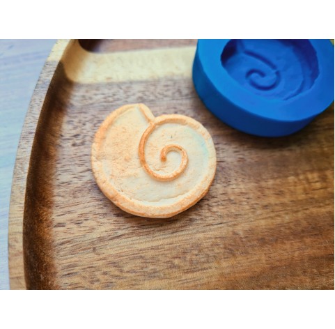 Silicone mold, Full size biscuit, style 41, shell form, ~ 3.3*3.6 cm, H:0.9 cm