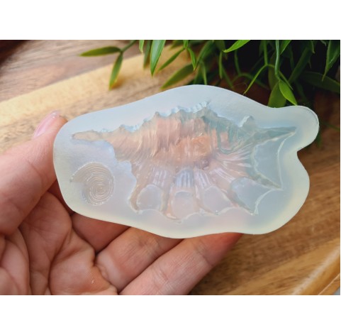 Silicone mold, Seashell, style 6, large, 2 elements, ~ 1.2*1.3 cm, 4*7.5 cm, H:0.6-1.6 cm Silicone mold, Seashell, style 6, large, 2 elements, ~ 1.2*1.3 cm, 4*7.5 cm, H:0.6-1.6 cm