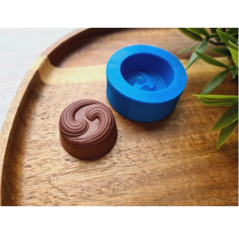 Silicone mold, Chocolate, style 25, ~ Ø 2.6 cm, H:1.3 cm