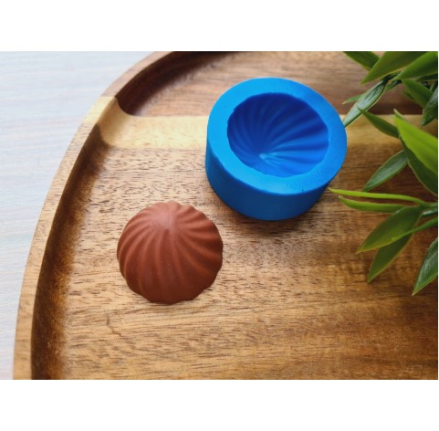 Silicone mold, Chocolate, style 39, ~ Ø 2.9 cm, H:1.4 cm