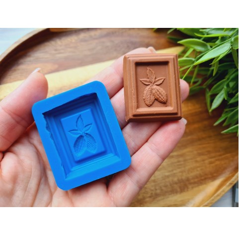 Silicone mold, Chocolate, style 2, ~ 3.2*3.9 cm, H:0.7 cm