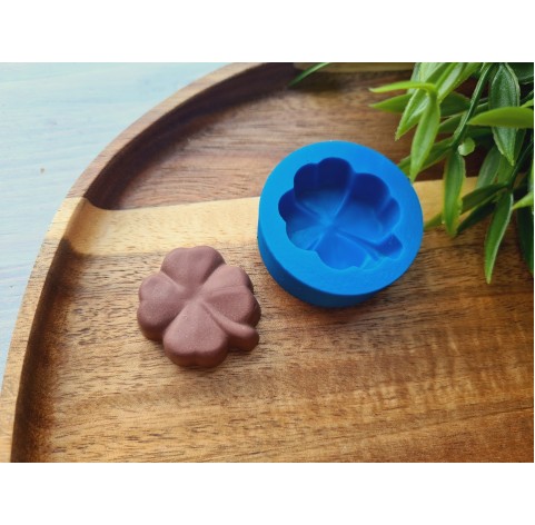 Silicone mold, Chocolate, style 45, clover, ~ 2.7*3.1 cm, H:1 cm