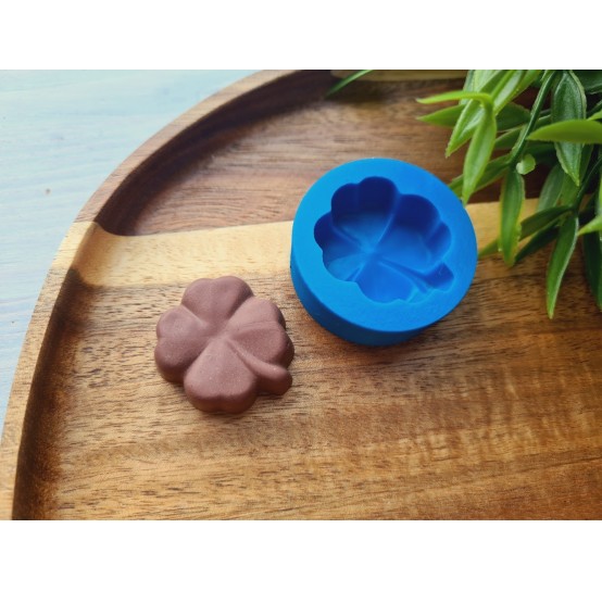 Silicone mold, Chocolate, style 45, clover, ~ 2.7*3.1 cm, H:1 cm