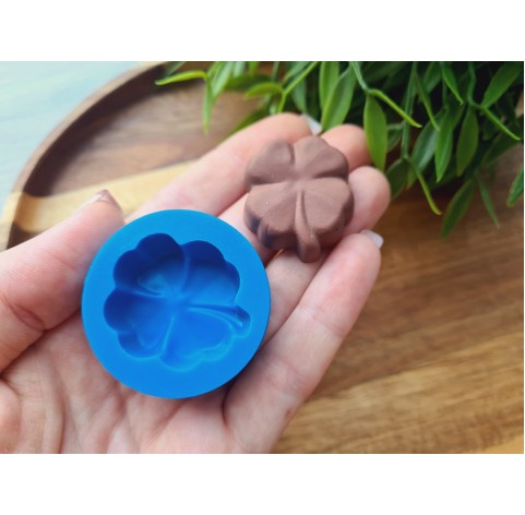 Silicone mold, Chocolate, style 45, clover, ~ 2.7*3.1 cm, H:1 cm