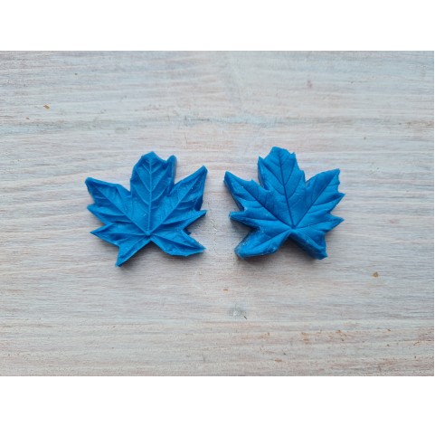 Silicone veiner, Maple leaf, ~ 3*3.2 cm + 2 cutters 2.4*2.5 cm, 2.7*2.6 cm, set or individually