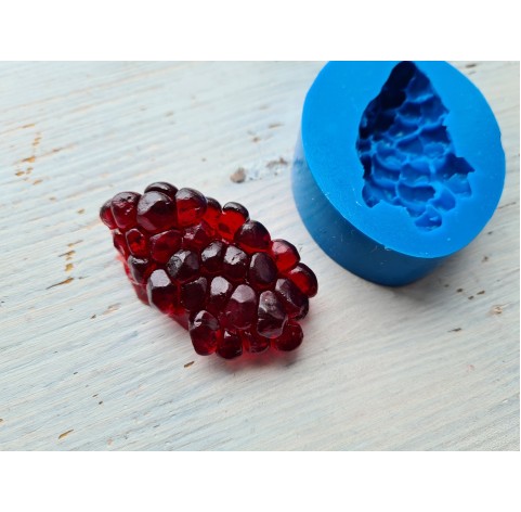 Silicone mold, Pomegranate, ~ 3.5*5.6 cm, H:2.3 cm