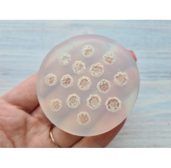 Silicone mold, Mini raspberry mix, 15 pcs., ~ Ø 0.7-1.3 cm