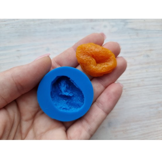 Silicone mold, Dried apricot, style 2, 2D, ~ 2.3*3.3 cm