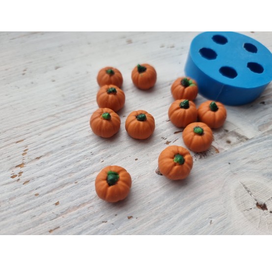 Silicone mold, Mini pumpkin, 5 pcs., ~ Ø 1.5 cm