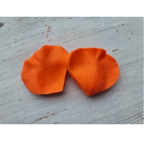 Silicone veiner, Rose petal texture, large, style 4, (mold size) ~ 5.8*5 cm + 3 cutters 5.3*4.7 cm, 3.9*3.4 cm, 2.4*2.1 cm, choose full set or individually