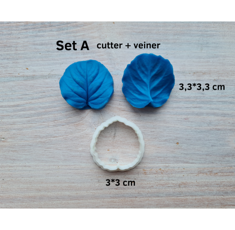 Silicone veiner, Violet leaf, Set A, Set B or Set C, set or individually