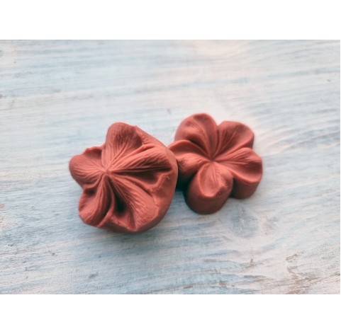 Silicone veiner, Flower texture, style 1, ~ 3.5 cm + 3 cutters 3.2 cm, 2.5 cm, 1.9 cm, set or individually