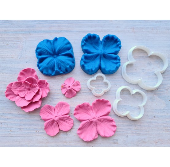 Silicone veiner, Flower texture, style 2, set or individually